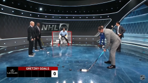 Gretzky shoots on Barkley on NHL on TNT.