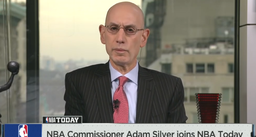 Adam Silver on ESPN's NBA Today in 2021.