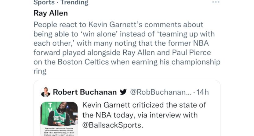 The initial Twitter trending summary for a "RobBuchananFox" fake quote.
