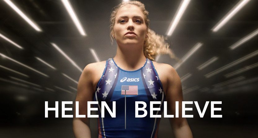 Artwork for upcoming documentary Helen | Believe..