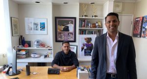 Religion of Sports founder Gotham Chopra (left) and CEO Ameeth Sankaran.