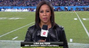 Lisa Salters on Monday Night Football.