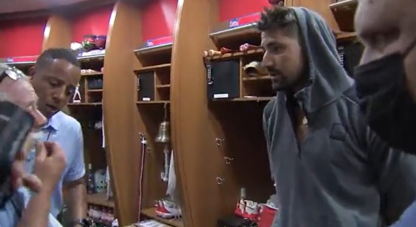 After a bad game, Nick Castellanos had a testy exchange with a reporter in the clubhouse.