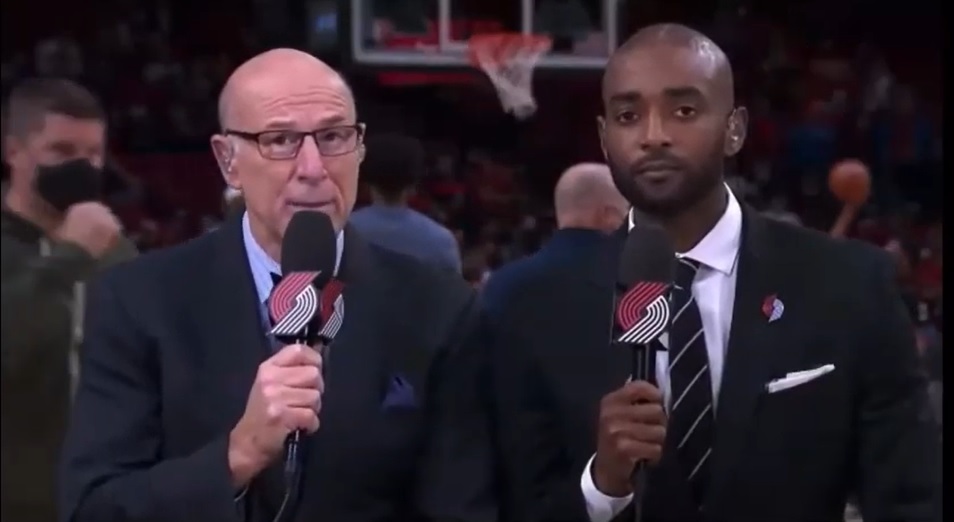 When the Portland Trail Blazers go on the road during the 2022-23 season, their announcers will not go with them. They'll broadcast remotely.