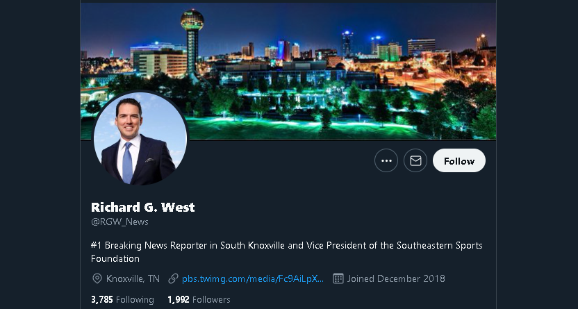 Fake reporter "Richard G. West."