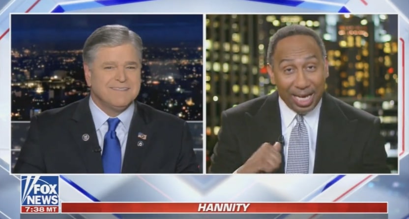 Sean Hannity and Stephen A. Smith