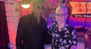 Stephen A. Smith with Bill Maher ahead of a Club Random recording.