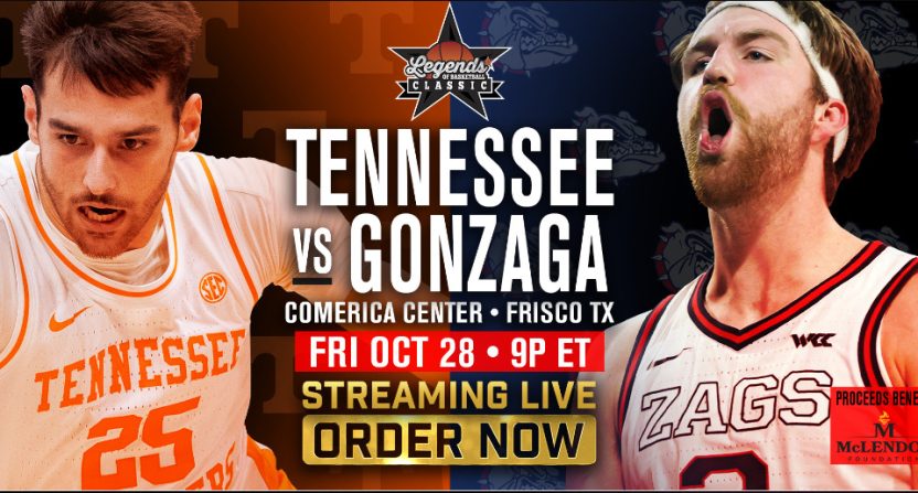 A Tennessee-Gonzaga PPV image.
