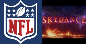 The NFL and Skydance Media logos.