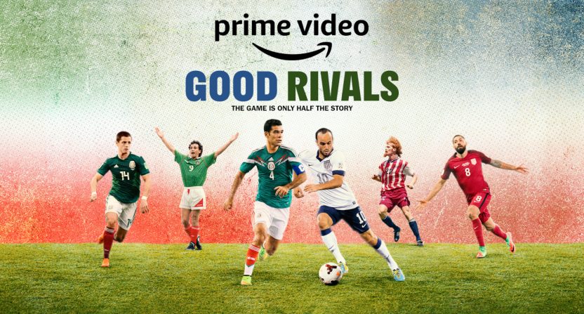 A Prime Video graphic for the "Good Rivals" docuseries.