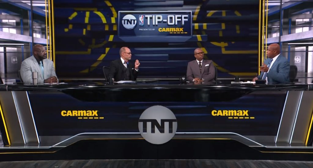 Charles Barkley and Shaquille O'Neal address the Kyrie Irving antisemitic comments on TNT's Inside the NBA.