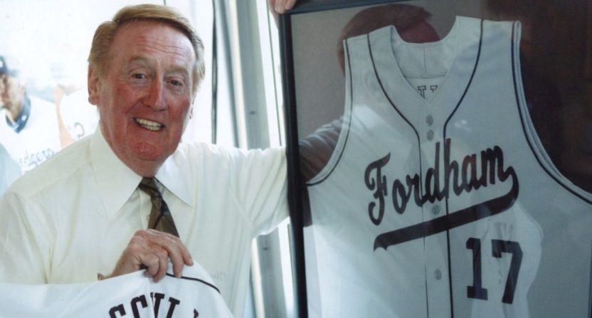 A Fordham University celebration honoring Vin Scully.(FordhamSports.com.)