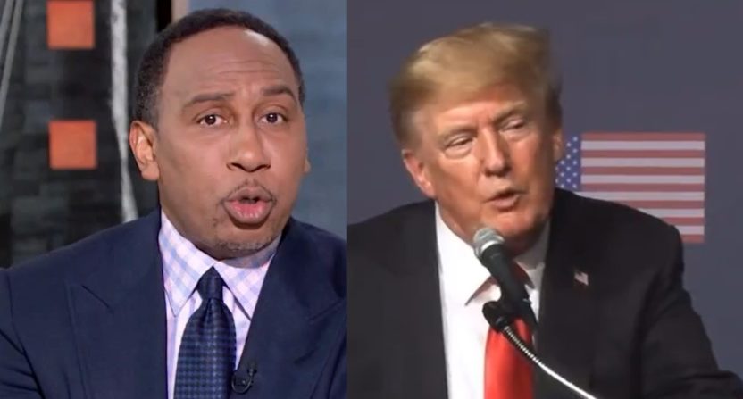 Stephen A. Smith and Donald Trump