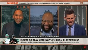 Stephen A. Smith, Marcus Spears and Dan Orlovsky on First Take