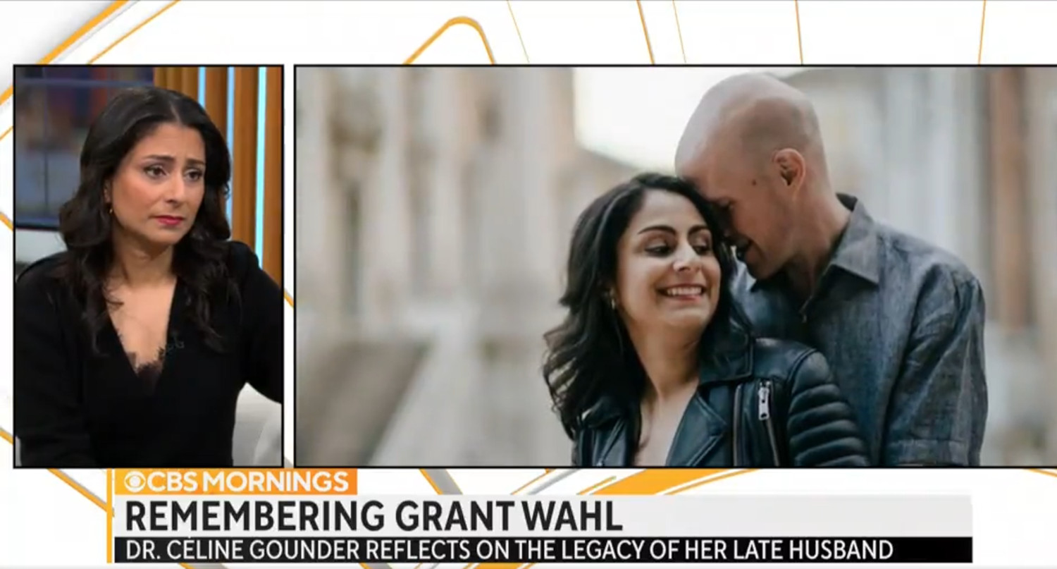Dr. Céline Gounder speaking to CBS Mornings on the death of her husband, Grant Wahl.