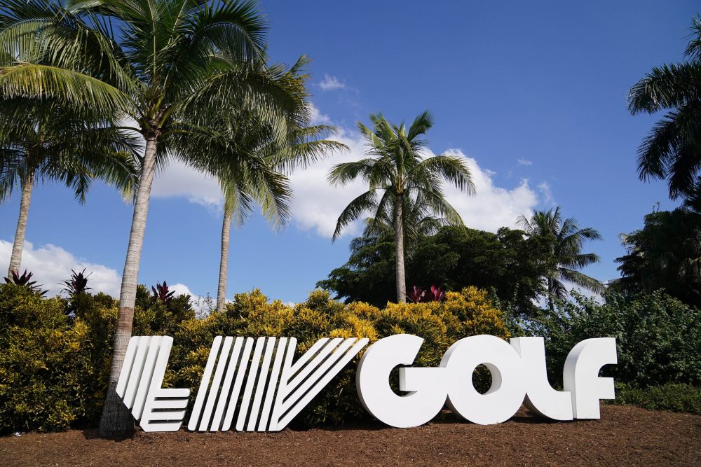 A LIV Golf event in Miami in October.