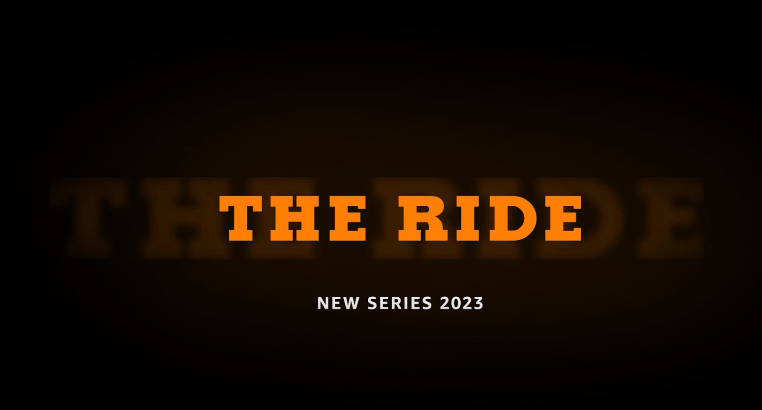 A graphic for "The Ride," a PBR docuseries coming to Prime Video.