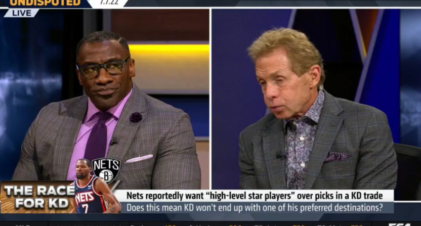 Shannon Sharpe admits he and Skip Bayless aren't close