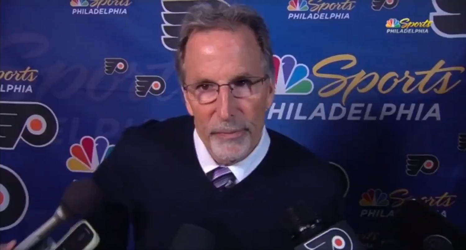 A John Tortorella post-game press conference with the Philadelphia Flyers on Feb. 16, 2023.