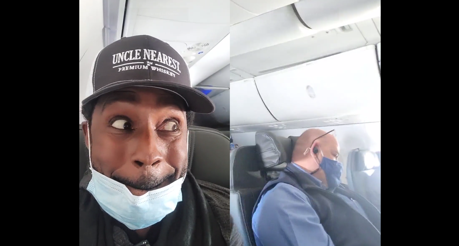 Desmond Howard's video of the guy who tried to remove him from a flight.