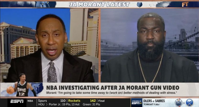 Stephen A. Smith and Kendrick Perkins discuss Ja Morant on First Take