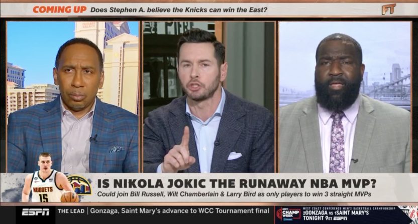 JJ Redick and Kendrick Perkins debate racial bias in the NBA on First Take