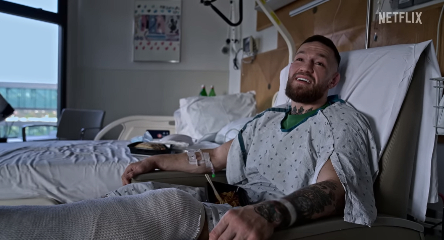 An interview with Conor McGregor in "McGregor Forever."