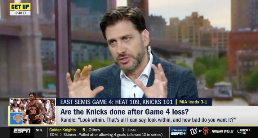 Mike Greenberg discusses Jalen Rose's NBA weather theory