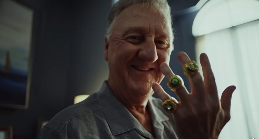 Larry Bird in the "We Are All In The Finals" NBA ad campaign.