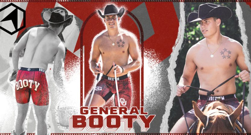 General Booty has struck a NIL deal with Rock 'Em Socks for underwear and socks.