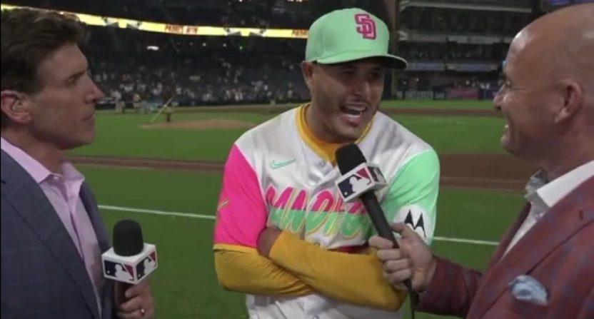 Manny Machado drops a f-bomb on a Padres' broadcast on Sept. 22, 2023.