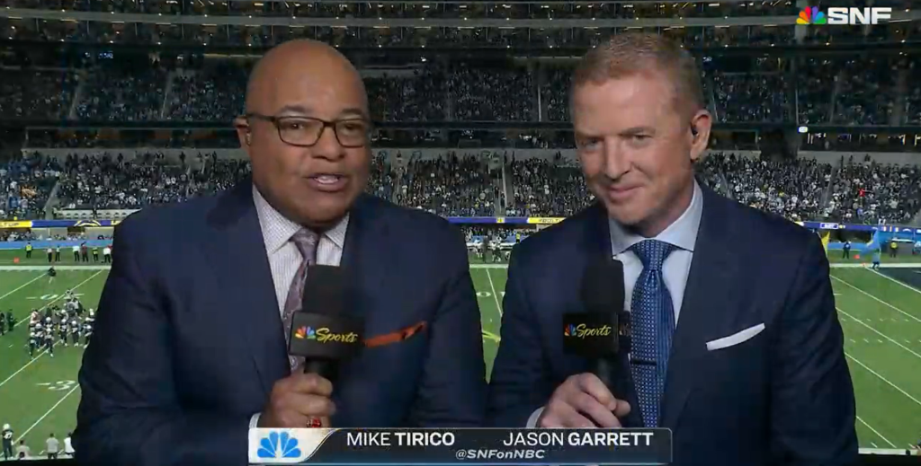 Jason Garrett replacing Cris Collinsworth for Thanksgiving game
