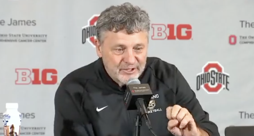 Oakland University men's basketball coach Greg Kampe had a tongue-in-cheek remark about Michigan's sign-stealing scandal during his postgame presser.