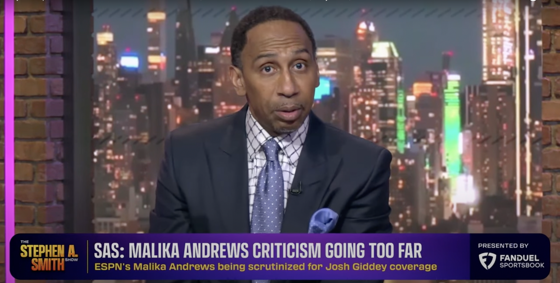 Stephen A. Smith on Dez Bryant and Malika Andrews