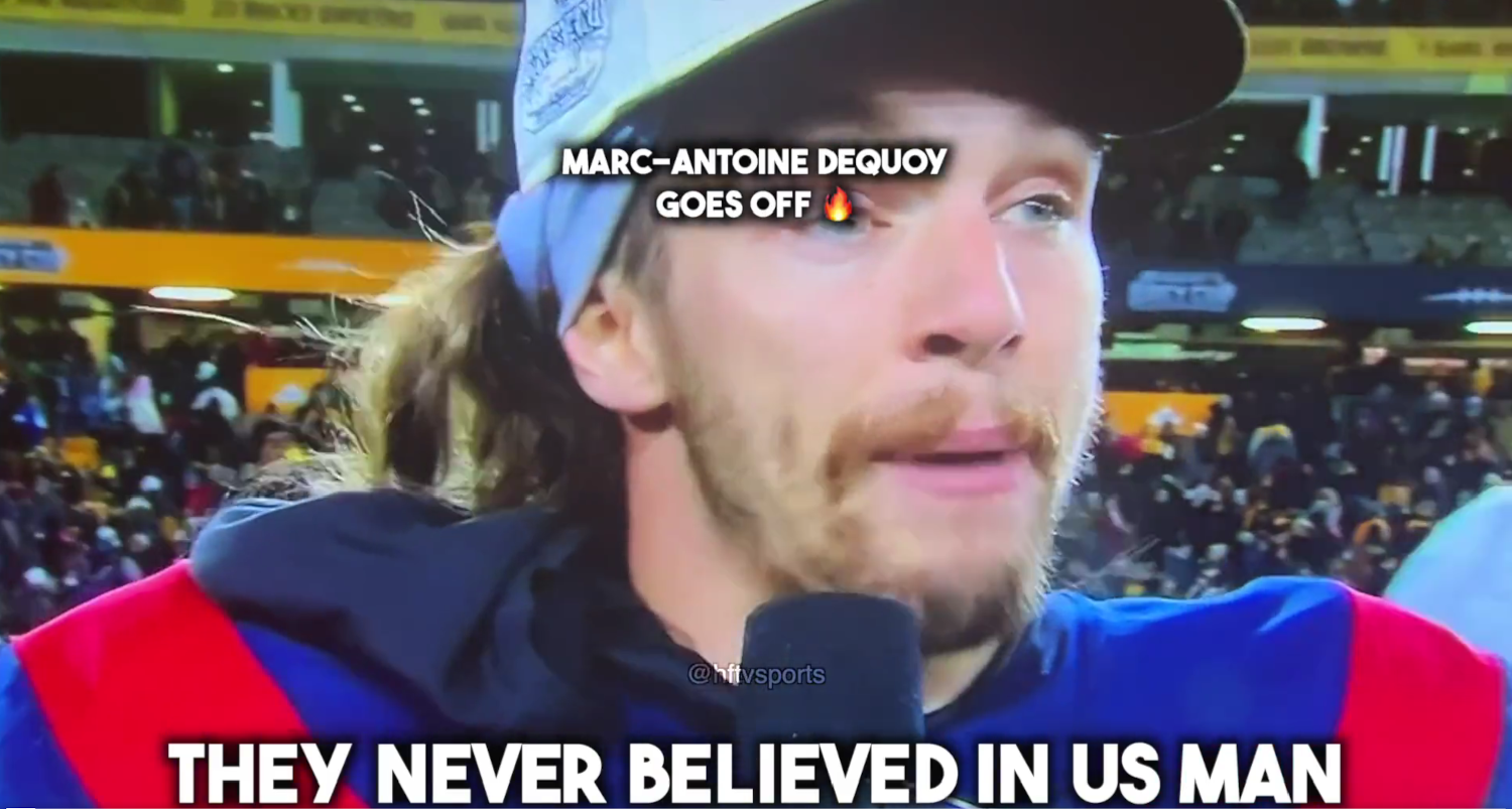 A Grey Cup rant from the Als' Marc-Antoine Dequoy.