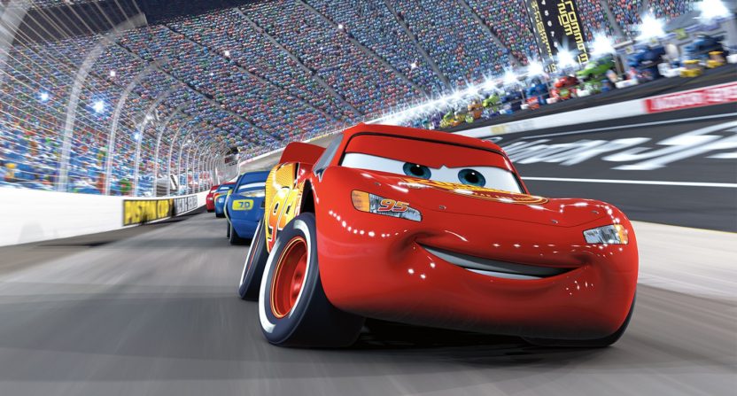 Lightning McQueen in "Cars."