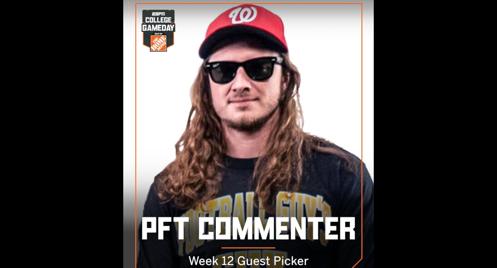GameDay announces PFT Commenter as guest picker.