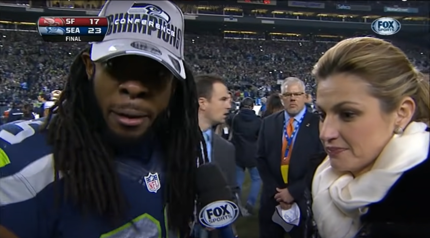 Erin Andrews has one regret about iconic Richard Sherman interview