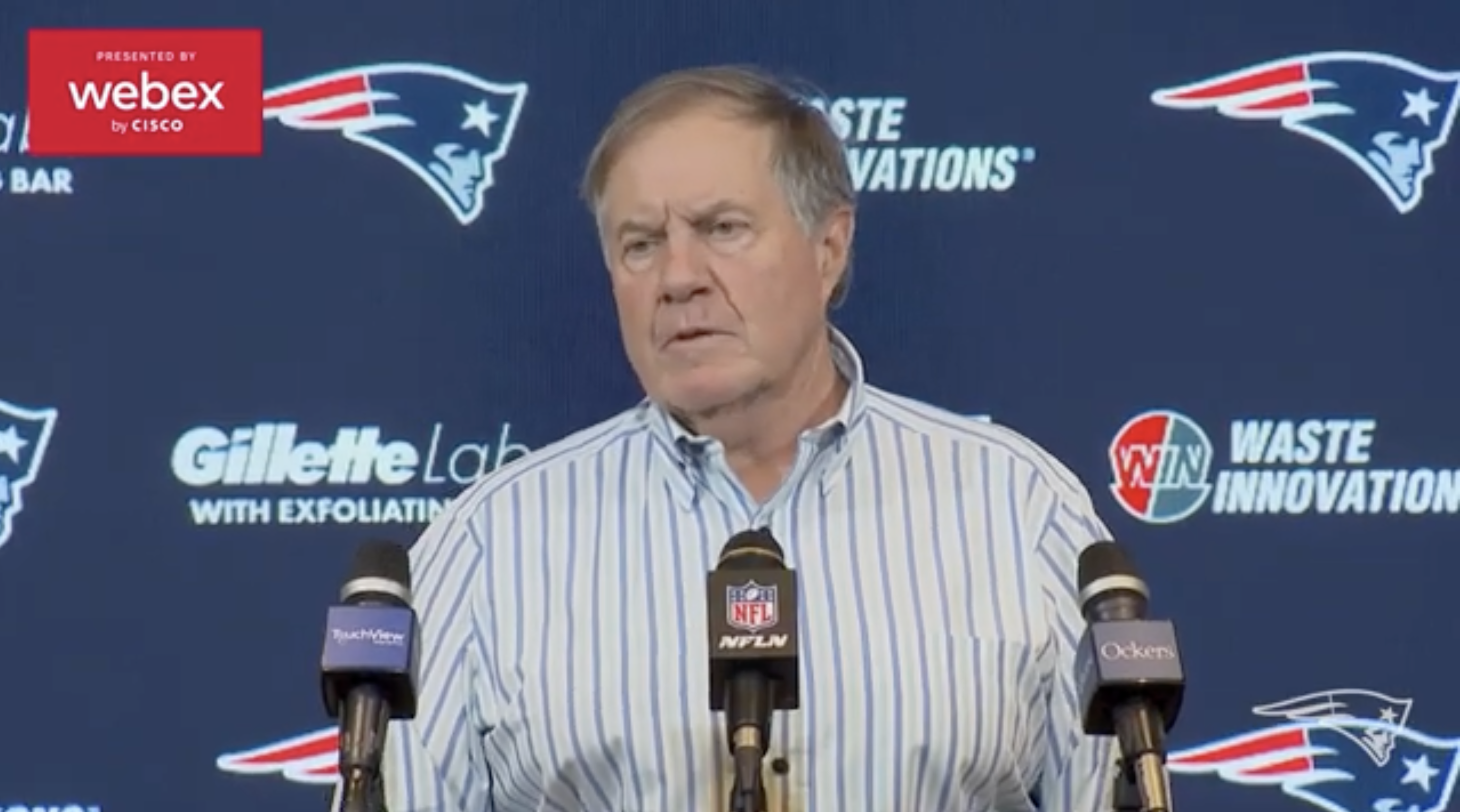 Bill Belichick postgame press conference after final game of the season.