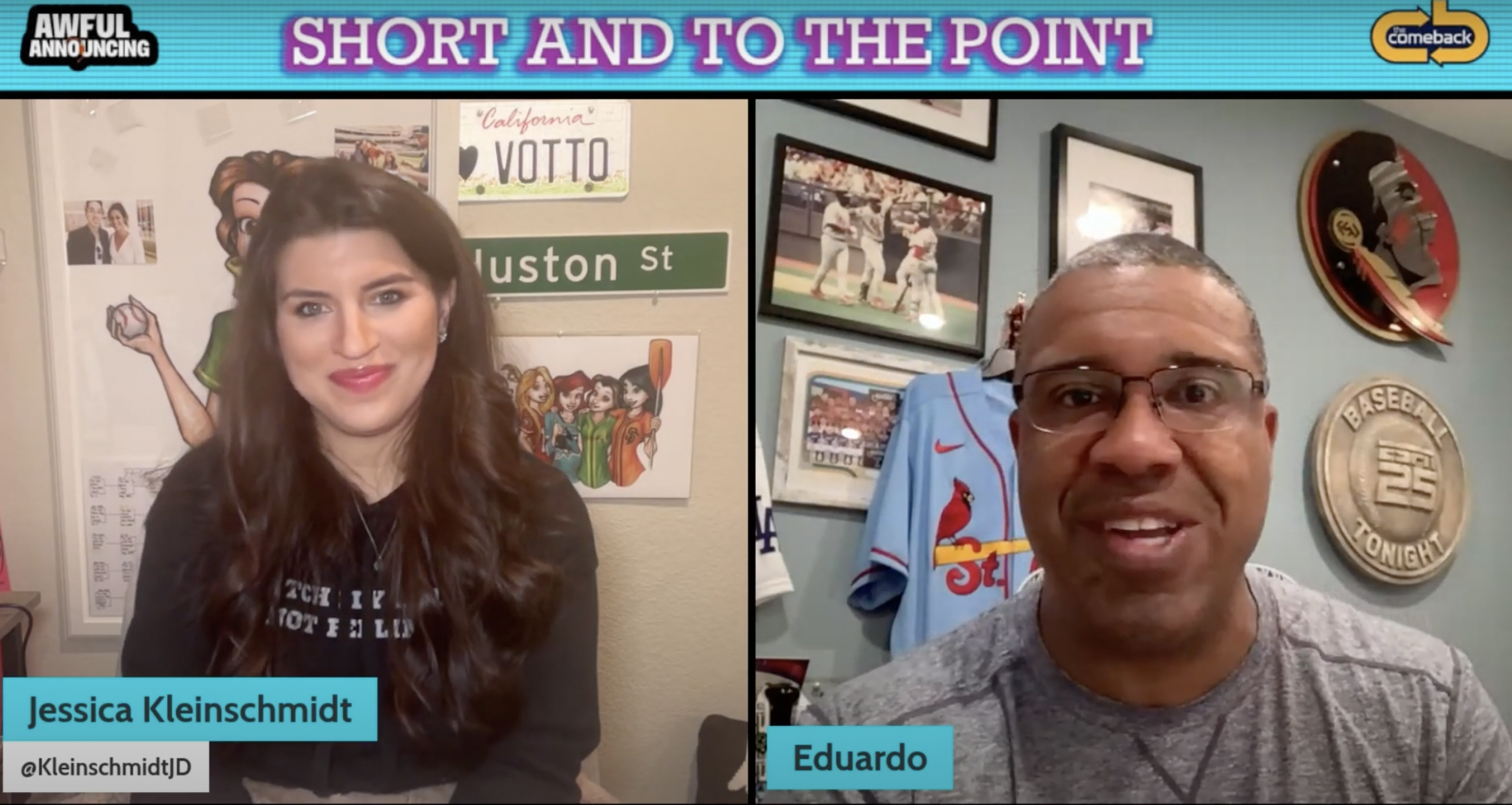 Eduardo Pérez on Awful Announcing's Short and to the Point podcast.