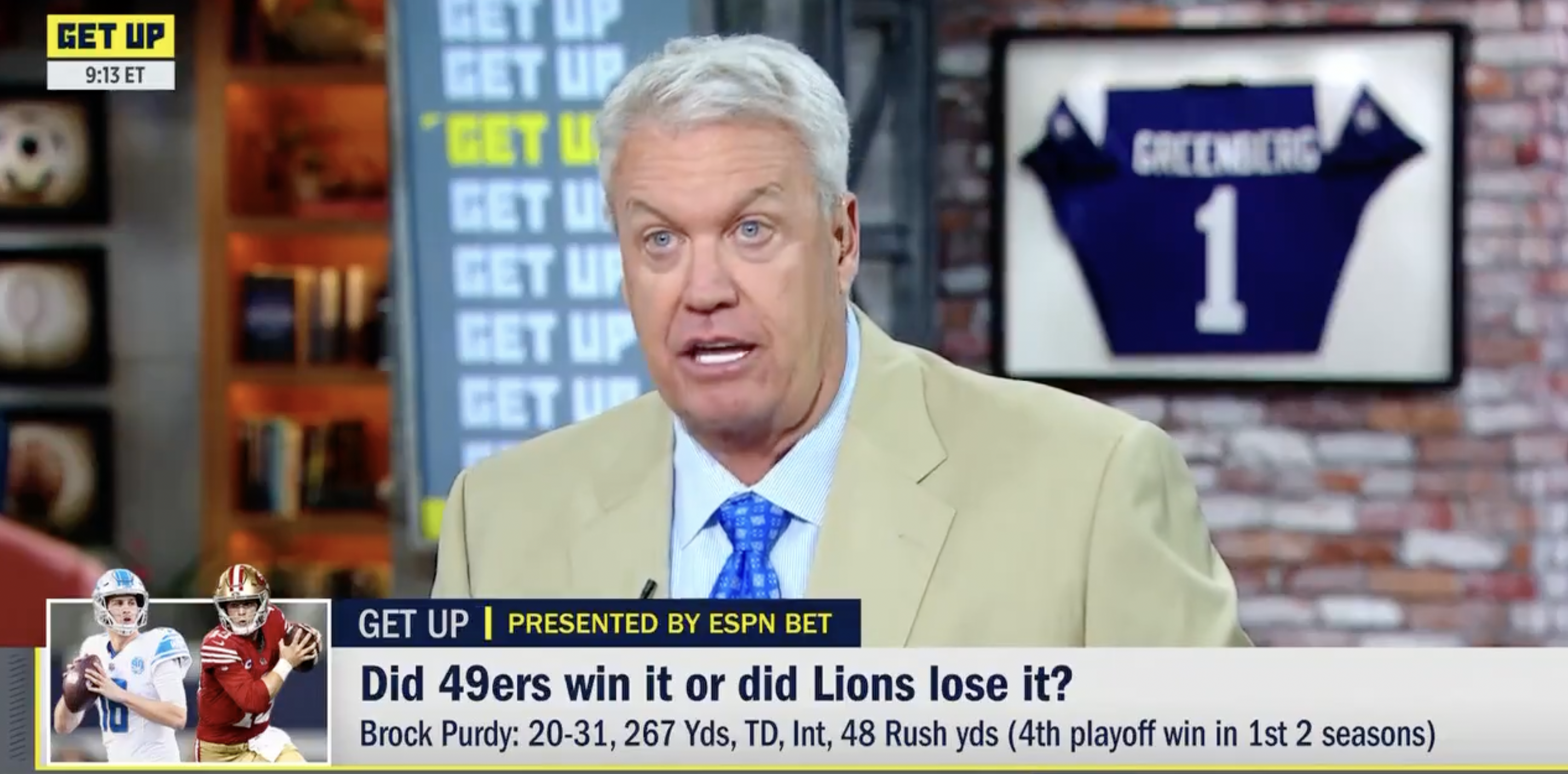 Rex Ryan reflects on Detroit Lions' NFC Championship loss during ESPN's "Get Up."