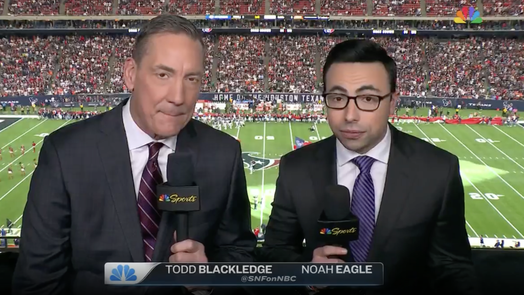 Noah Eagle explains why he doesn’t discuss schemes or strategy when calling football