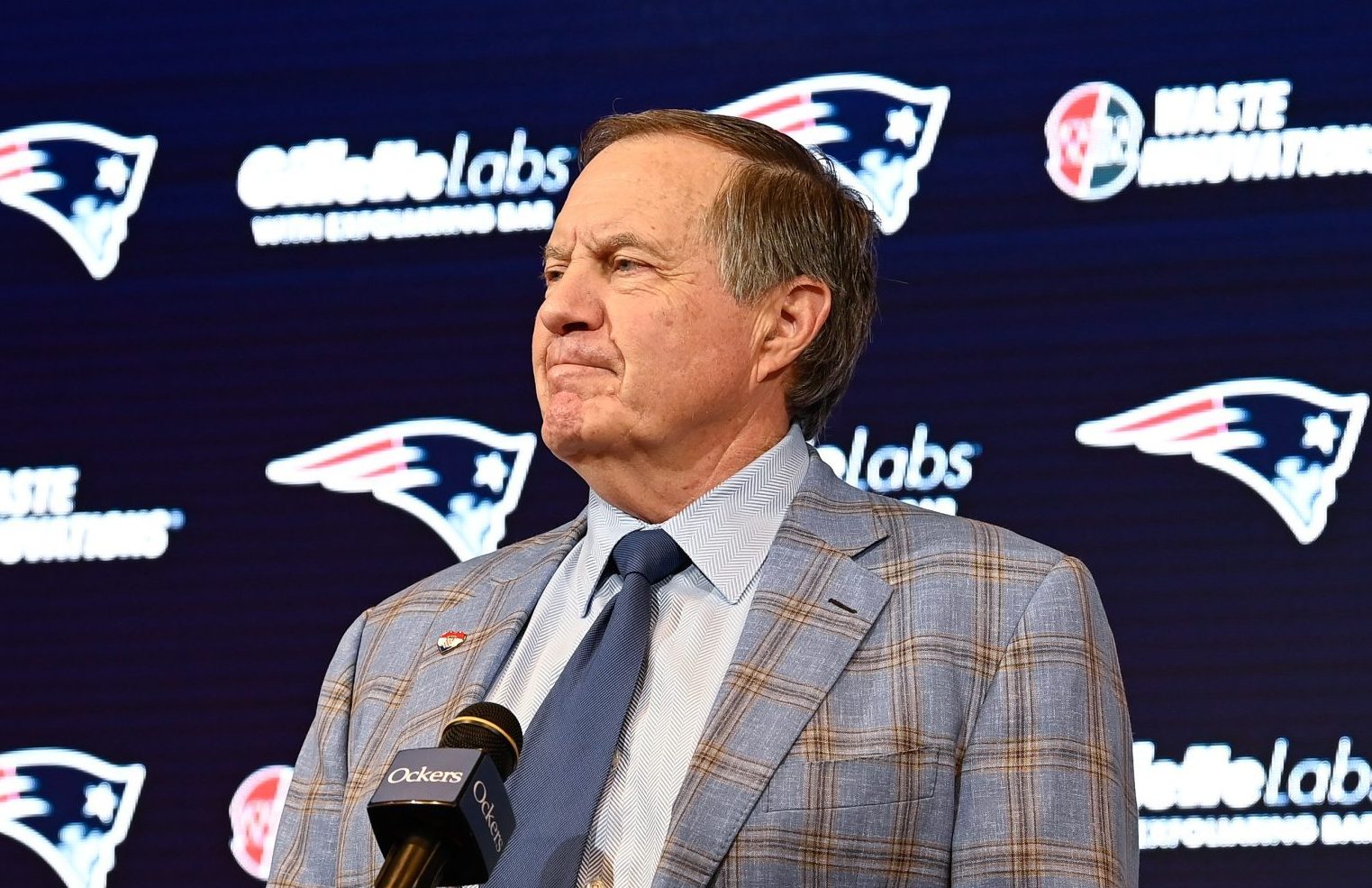 NBC New York's Twitter/X page continued its trolling of the Patriots on Thursday when Bill Belichick's departure was announced. Photo Credit: Eric Canha-USA TODAY Sports