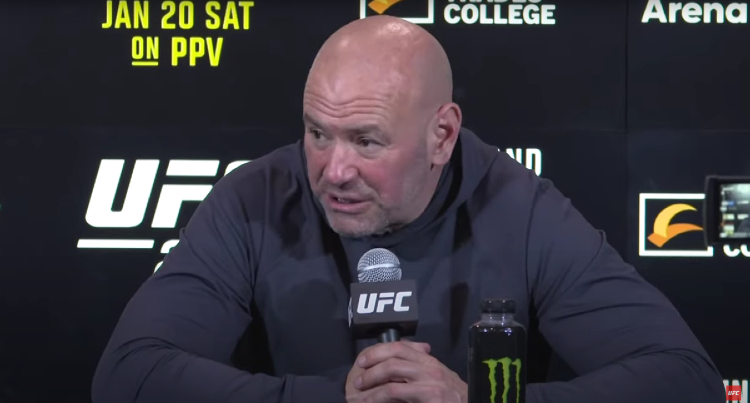 Dana White addressing Sean Strickland comments after UFC 297.