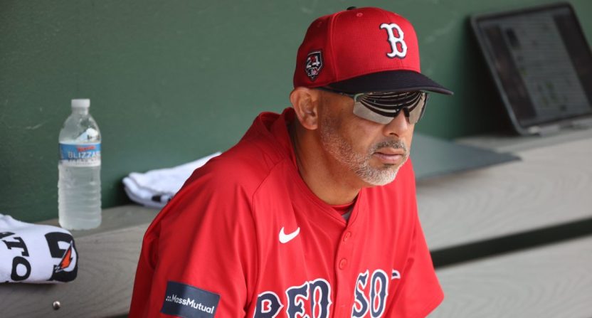 Red Sox manager Alex Cora during the 2024 season