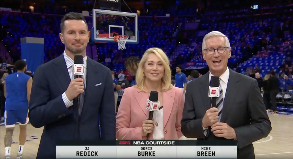 JJ Redick laughed at by Doris Burke and Mike Breen after bringing up NBA Twitter on ESPN broadcast