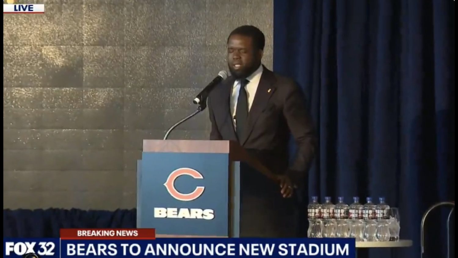 Chicago Bears pray for stadium