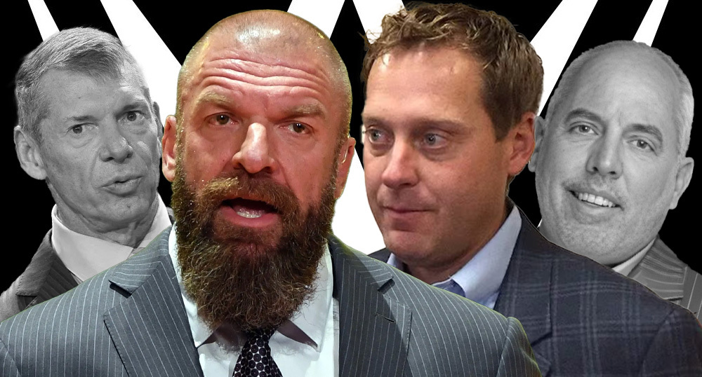 wwe Vince McMahon, Paul "Triple H" Levesque, Lee Fitting, Kevin Dunn.