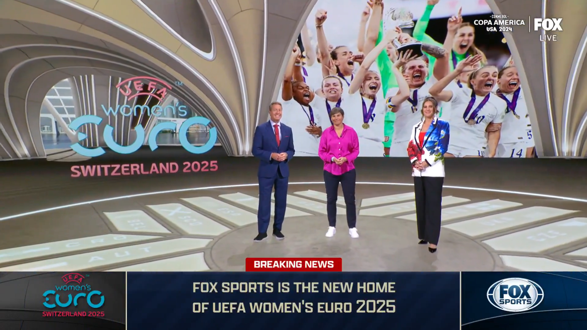 Fox will air the 2025 UEFA Women's Euro