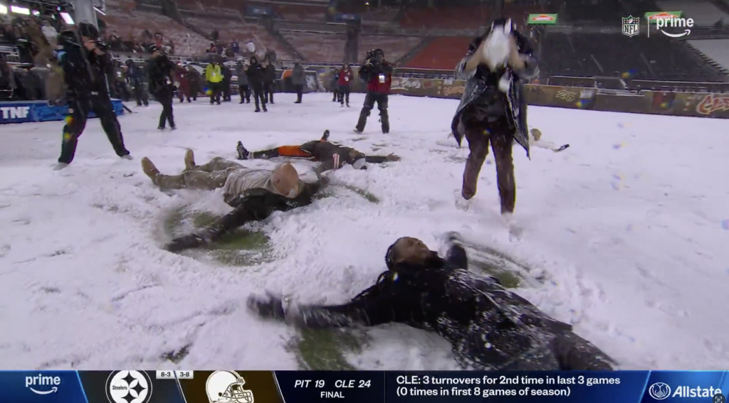 NFL snow games on TV may sadly become a historical relic